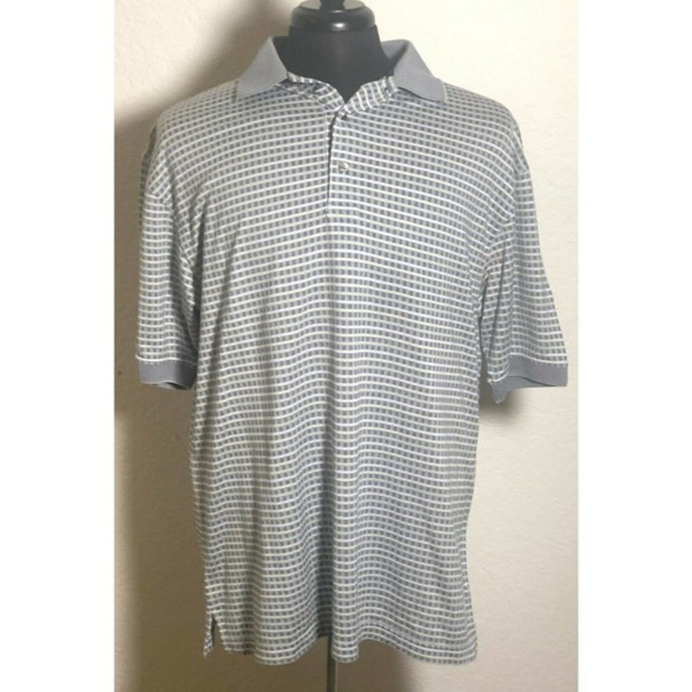 Men's PING Collection Mercerized Cotton Short Sleeve Medium‎ Polo Shirt